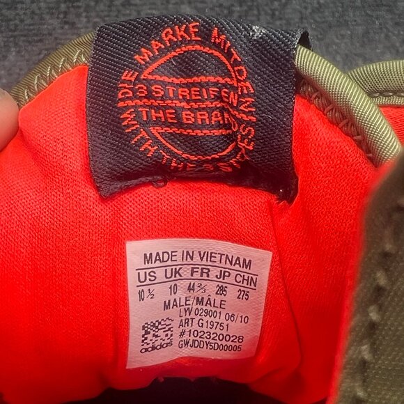 Adidas Nizza Sneakers Men's Size 10.5 Green Mid Lace Up Zip Athletic Retro Shoes - Picture 11 of 11